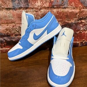 NEW Jordan 1 Low SE White/Legend Blue UNC Men Size 14